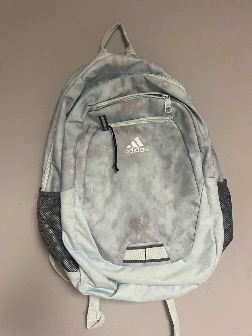 adidas Light Blue Tie-Dye Style Backpack